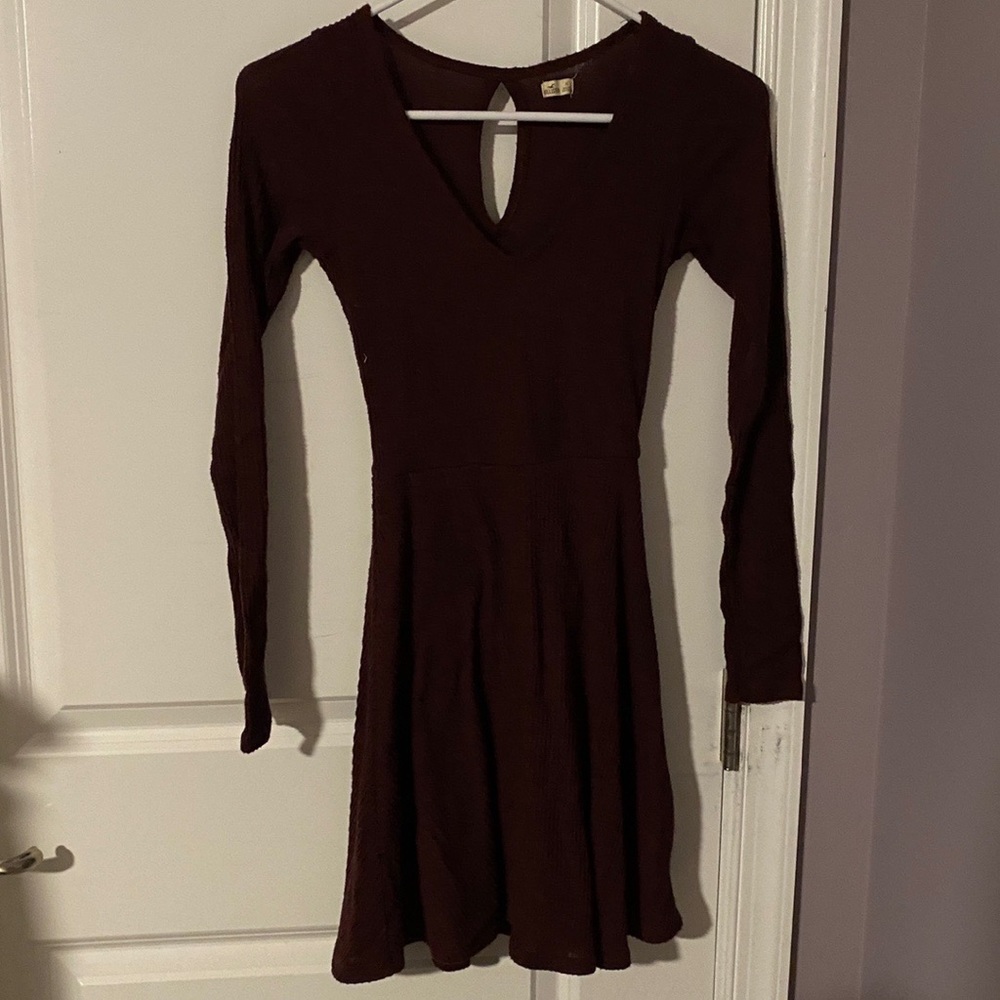 Hollister maroon dress